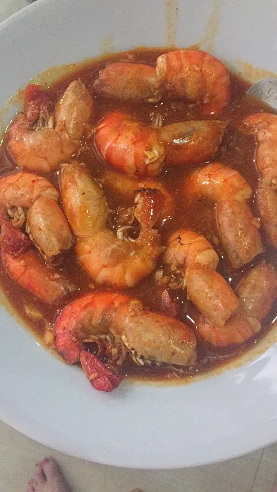 Snapdishの料理写真:Udang saos padang|Yenny Lieさん