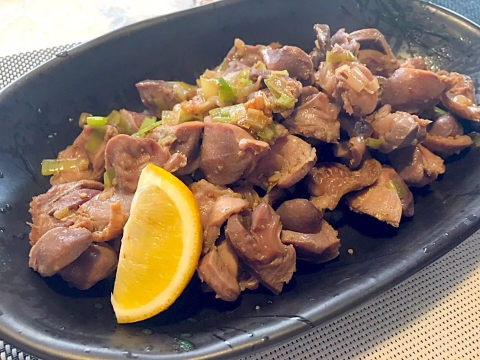 プーティさんの料理 砂肝のネギ塩レモン🍋|kiyoさん