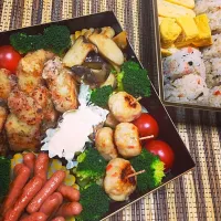 Snapdishの料理写真:お天気のいい日。外ごはん。#お弁当|sayanさん