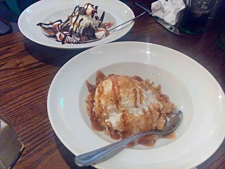 Apple crumble + icecreem|Heartさん