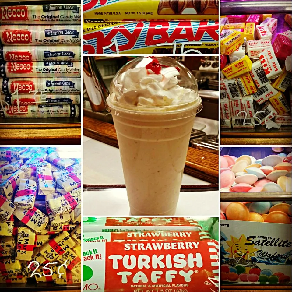 Gooey butter cake milkshake at Little O's soda shop in St. Charles, MO, USA.|Jihollandさん