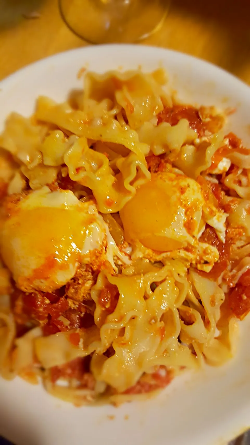 tomatoes eggs n pasta|mさん