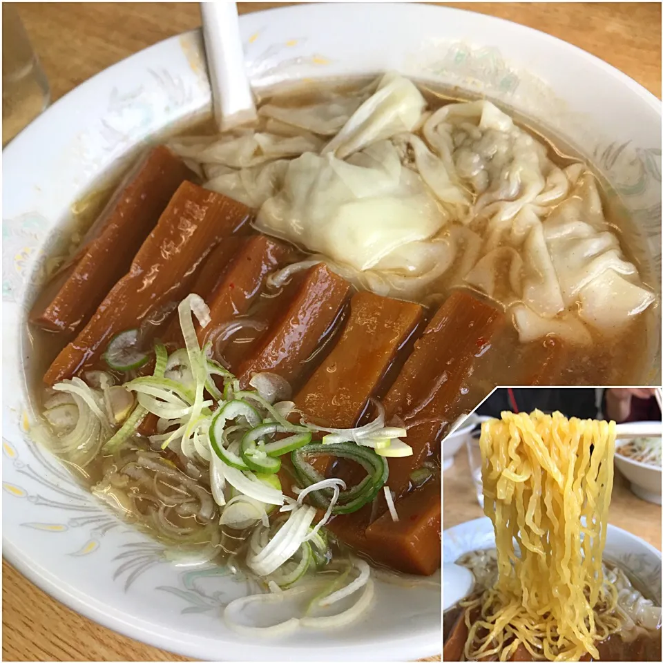 (上)しなちくワンタン麺@大幸(和田河原)|塩豚骨さん