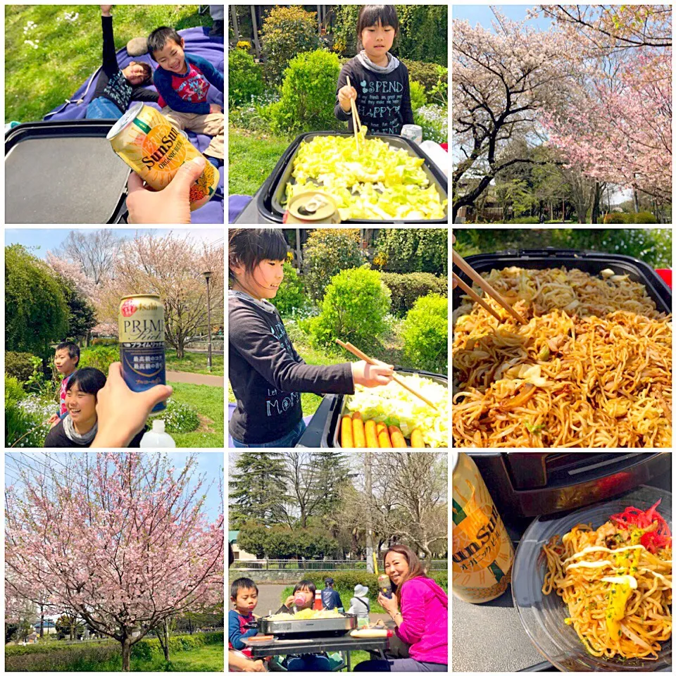 Cherry‐blossom viewing picnic🌸お花BBQ|🌈Ami🍻さん