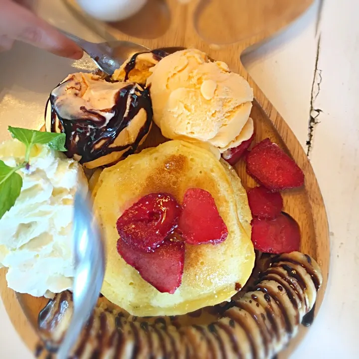 Pancake ice cream|Boomさん