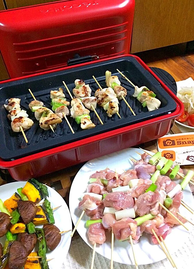 🐔焼き鶏がふんわり美味しい♪ 焼きそばグランプリの賞品recolte Home BBQ で
ヴァズ様ありがとう😊|あまねこ🌿さん