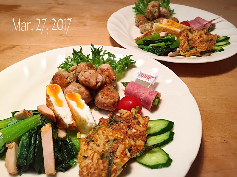 Snapdishの料理写真:2017.3.27 子供達 春休みランチ♪|プーティさん