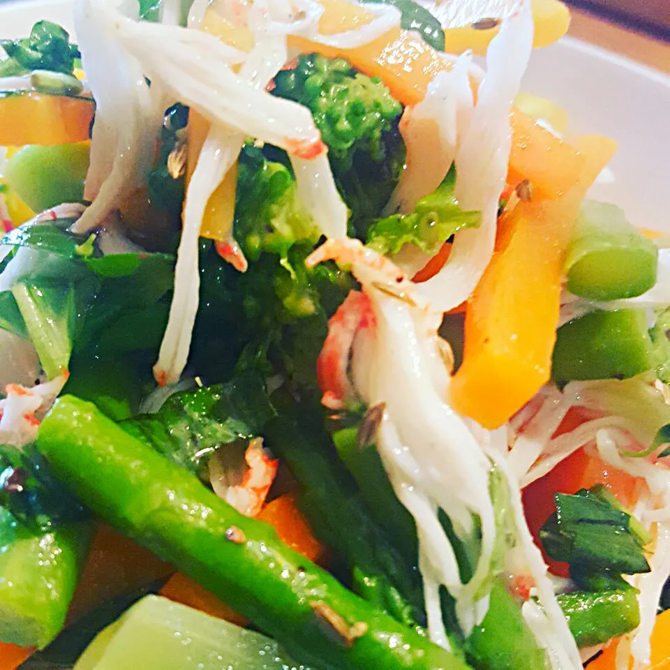 String Crab Vegetable Salad with Fennel & lemon ,Basil #chefemanuel|Emanuel Hayashiさん