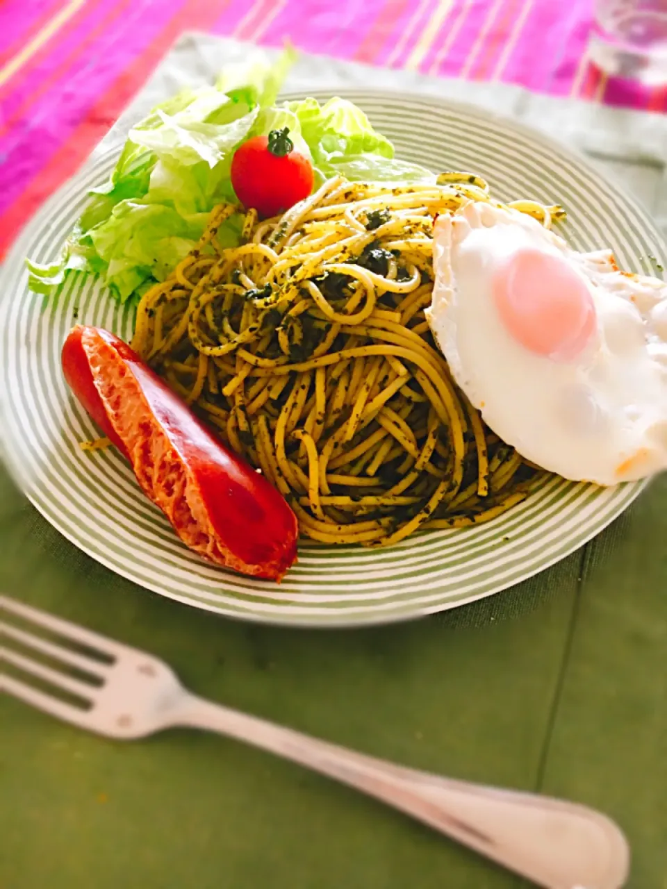 自家製ジェノベーゼペーストのパスタ|みさん