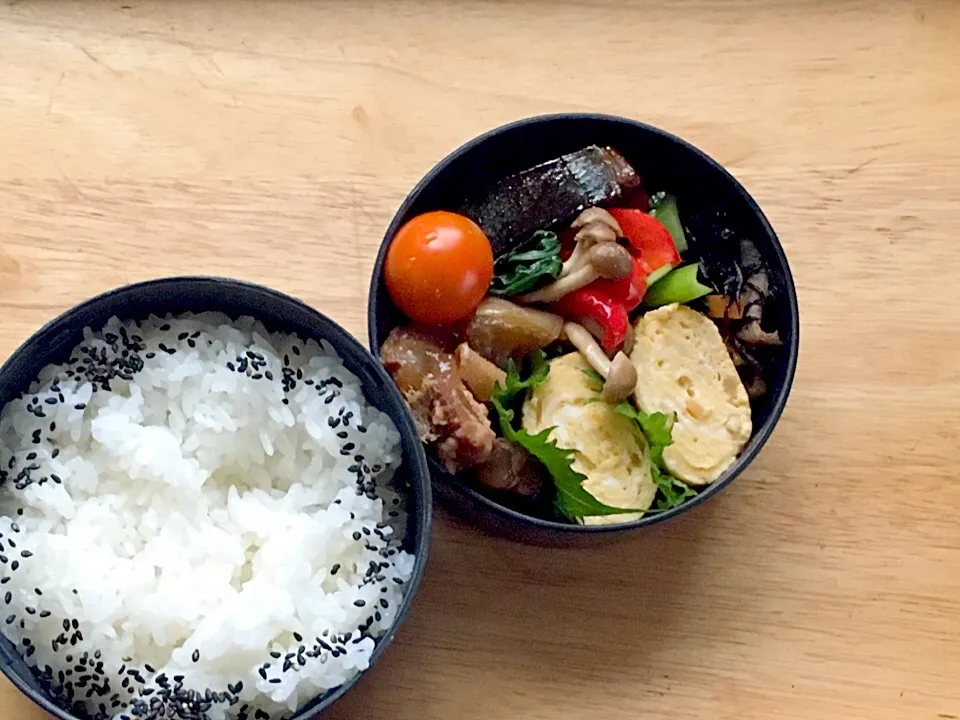 Snapdishの料理写真:鰤の照り焼き 弁当|弁当 備忘録さん