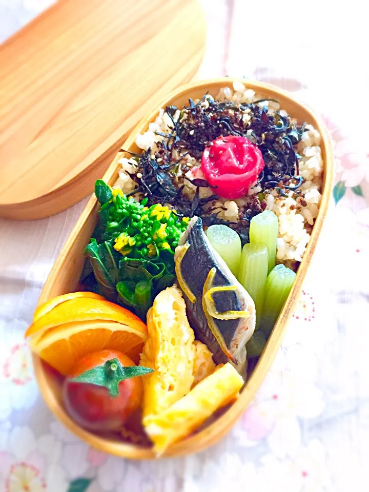 #お父さん弁当 #玄米ご飯 #ヘルシー料理 
#鰆の幽庵焼き|Blueberry🫐さん