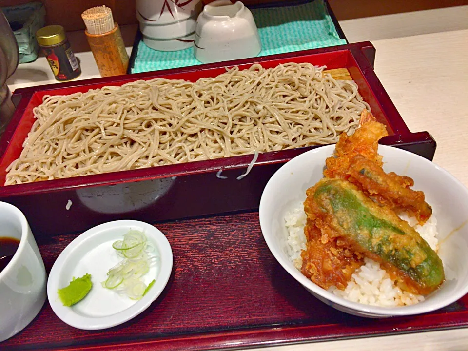 天丼とせいろのセット@みとう庵(大塚)|yoooochanさん