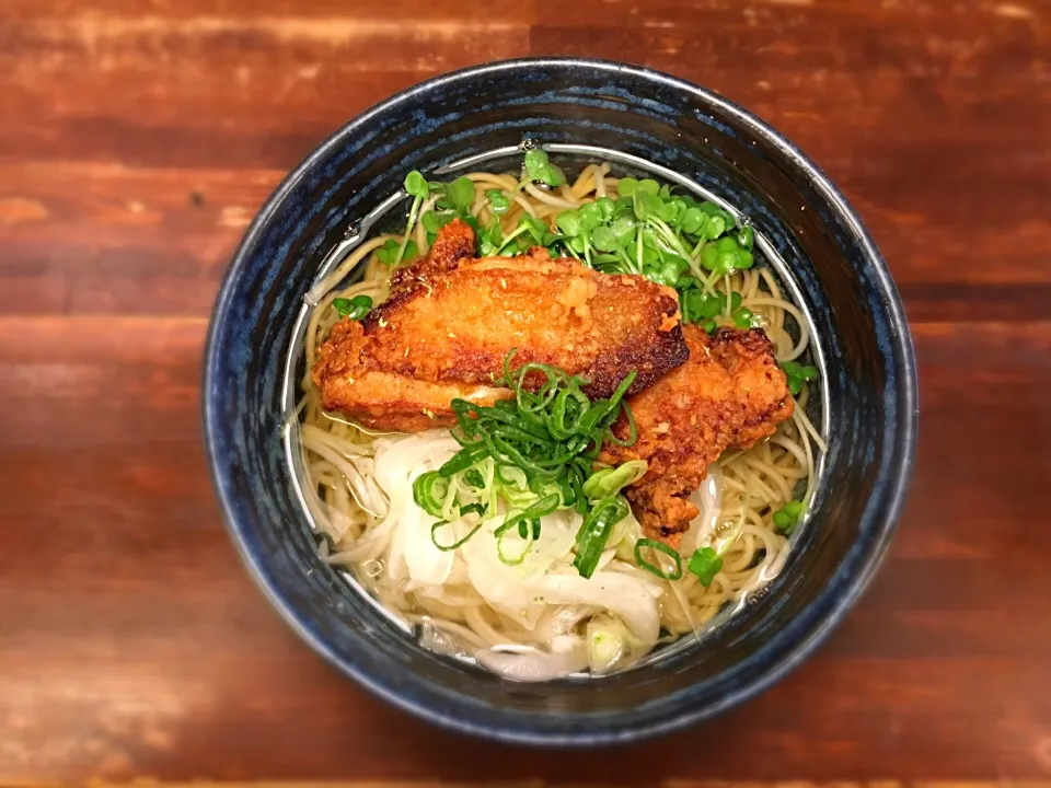 阿波尾鶏の香味醤油揚温めん1|半田手延べそうめんの店 阿波や壱兆さん