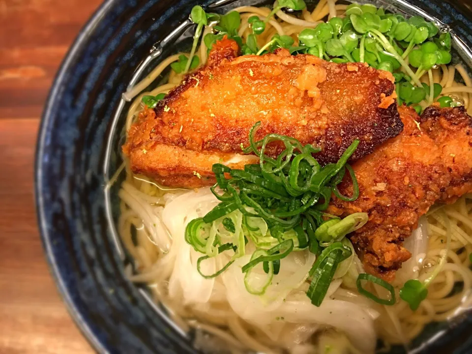 阿波尾鶏の香味醤油揚温めん3|半田手延べそうめんの店 阿波や壱兆さん