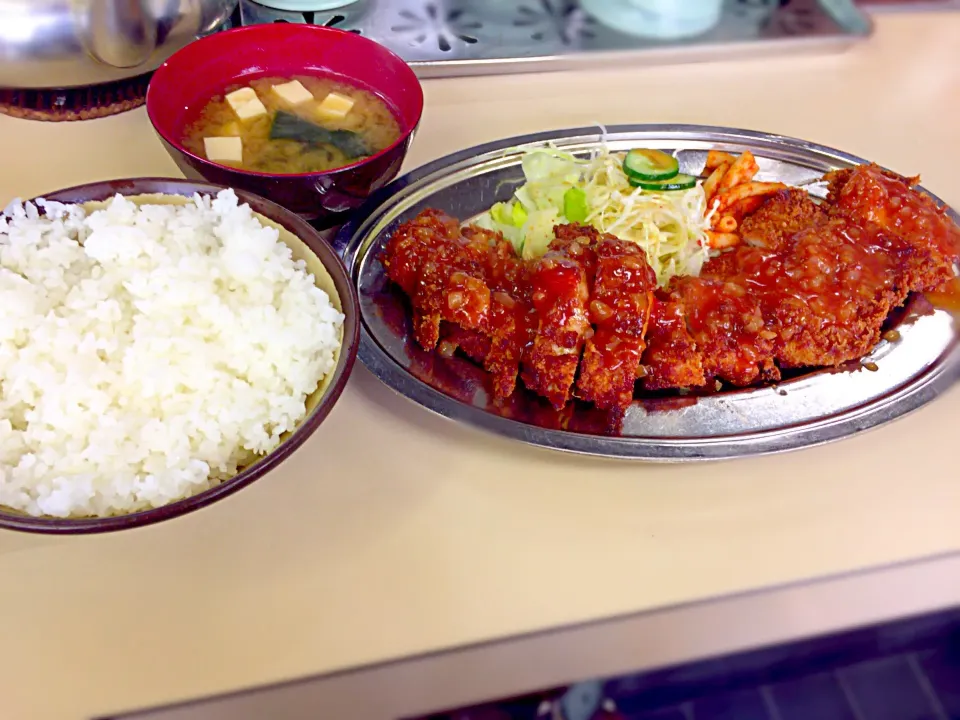 ジャンボチキンカツ定食|Kunisanoさん