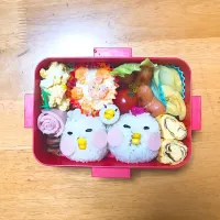 Snapdishの料理写真:にわとり弁当🐔|ぷさん