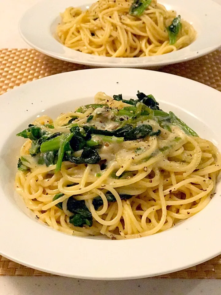 たくさんの
ほうれん草を消費料理
アンチョビとチーズ
ほうれん草のパスタ|maromaronyankoさん