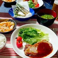 Snapdishの料理写真:和洋中の折衷ディナー|こまちょりさん