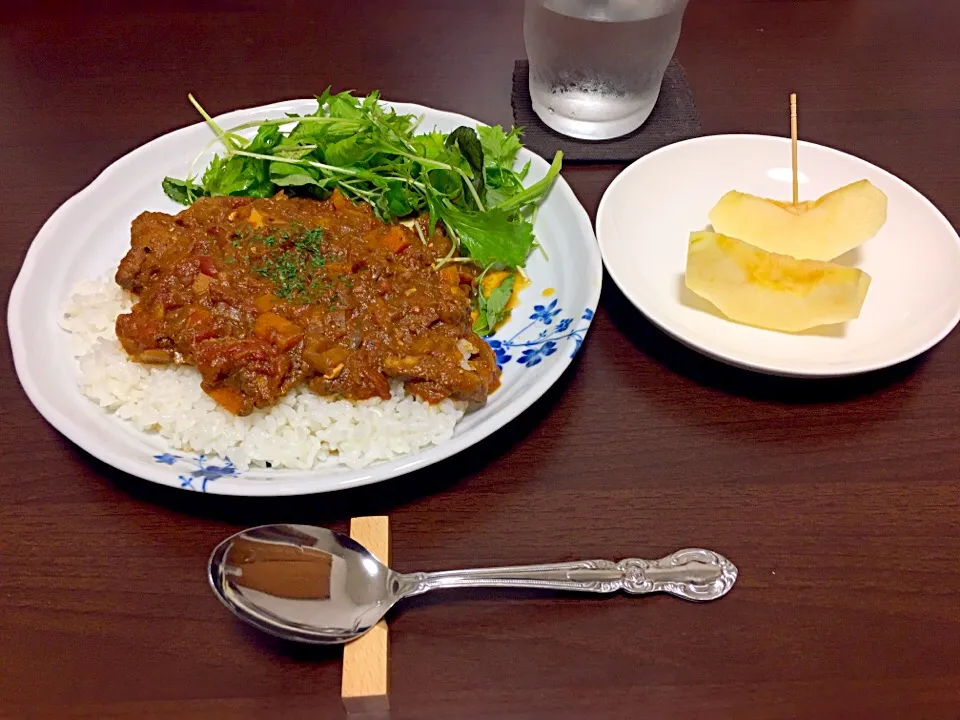 チキンカレー🍛#カレーライス#チキンカレー#スパイスから#写真撮るの難しい#男子ごはん|yuukiさん