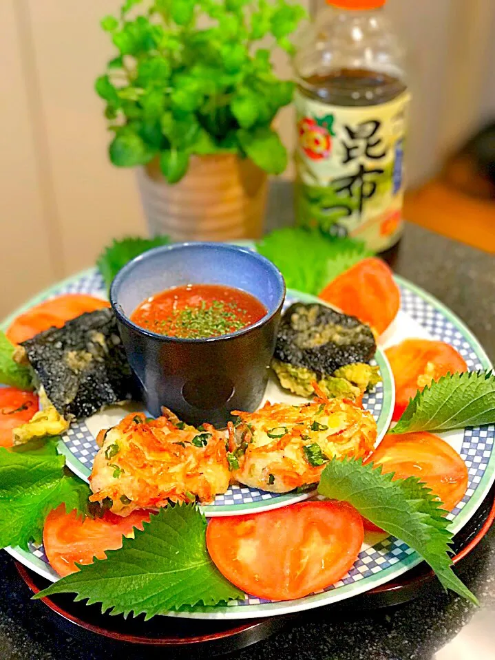 山芋のすりおろし揚げ
昆布おろしトマト🍅DE AU❣️|シュトママさん