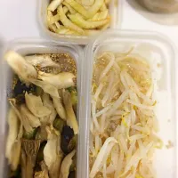 Snapdishの料理写真:セロリの醤油漬け
ナスとエリンギの白だし漬け
もやしのらっきょう酢和え|ターシャさん