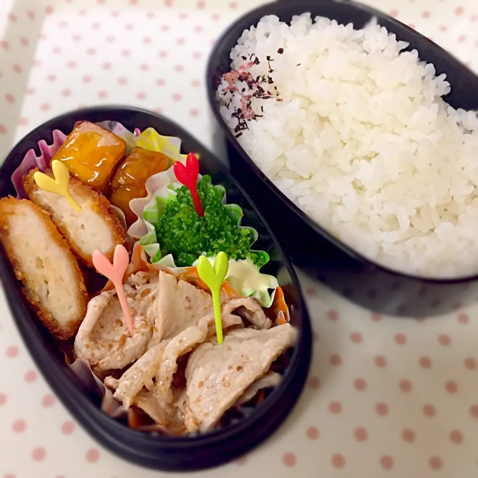 Snapdishの料理写真:娘お弁当♡
#ナッツアレルギー 
#牛乳アレルギー|とんちゃさん