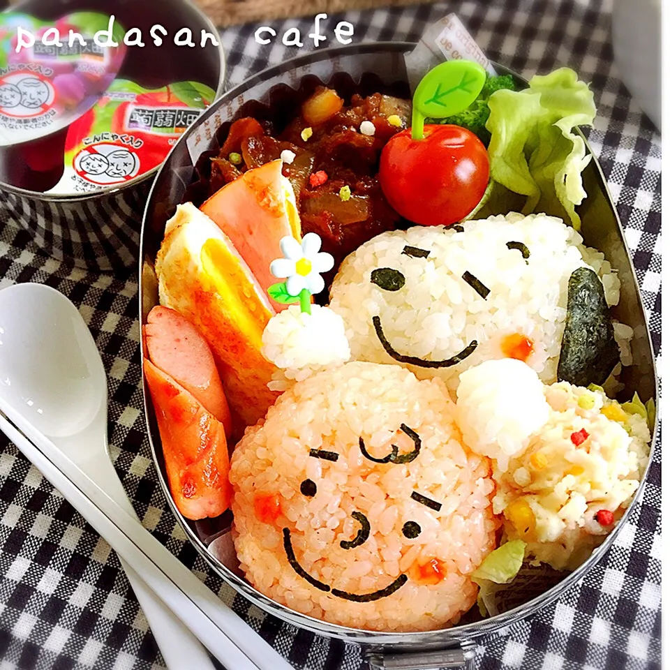 Snapdishの料理写真:なかよしスヌーピー★高一娘のお弁当|あおぱんださん