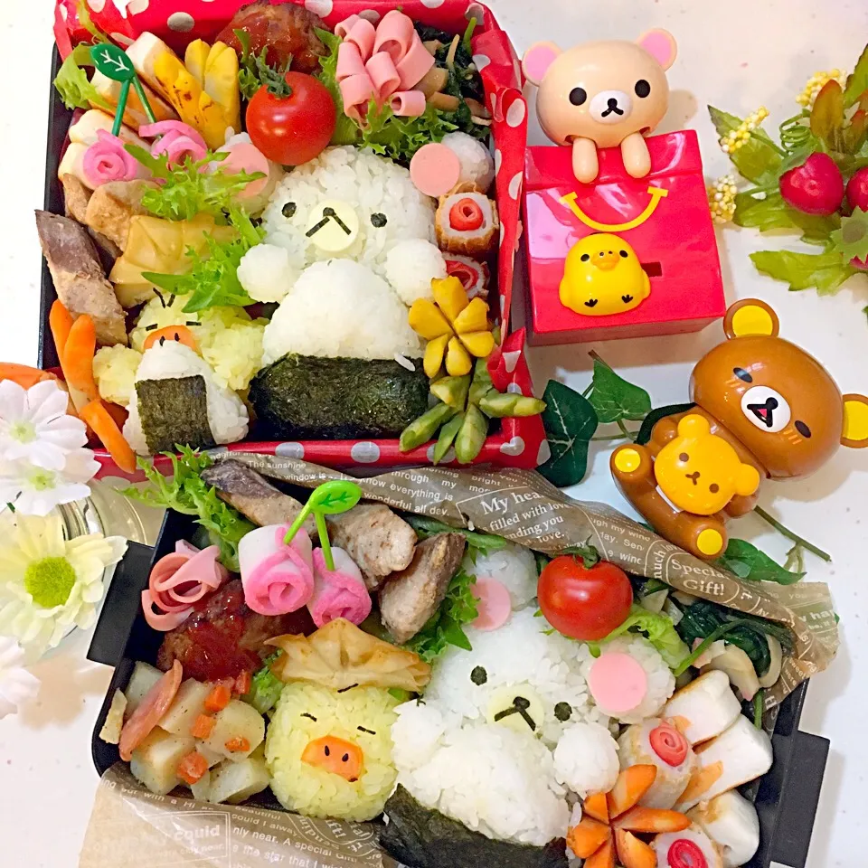 コリラックマ🍙キイロイトリ兜弁当🎏|せいこさん