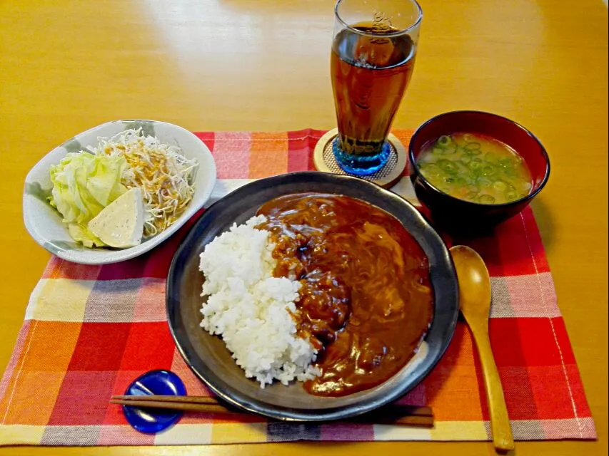 カフェ風レトルトカレー飯|はむつっこみさん