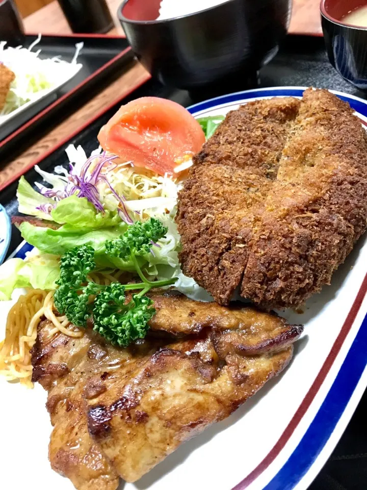 ✨老舗の定食屋でがっつりランチ✨|中さんさん