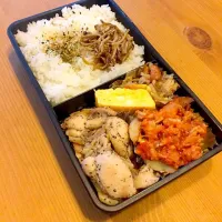 Snapdishの料理写真:鶏肉のバジルソテー弁当🍱|meyou..さん