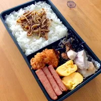 Snapdishの料理写真:スパム&なめたけご飯弁当🍱|meyou..さん