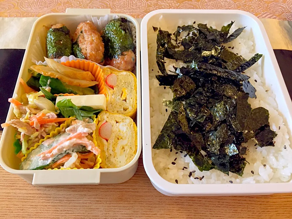 息子弁当🍱とりつくね弁当|もなかさん