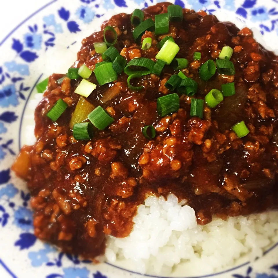 Snapdishの料理写真:中華風肉味噌あんかけご飯|下宿hirota＆メゾンhirotaさん