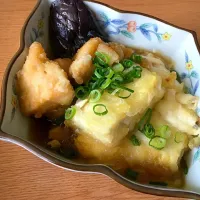 鶏の揚げ出し豆腐|ぽんちょさん