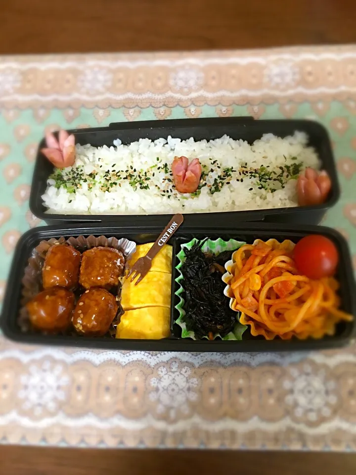 Snapdishの料理写真:中1 男子弁当🍱|チビミミさん