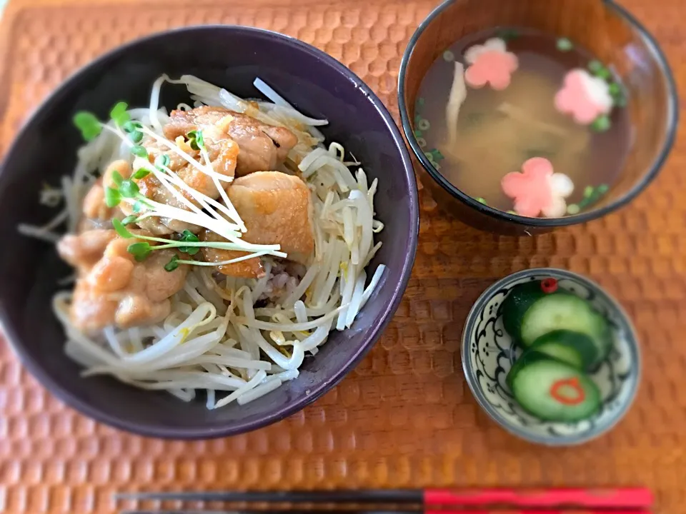 照り焼きチキン丼|春夏秋冬さん