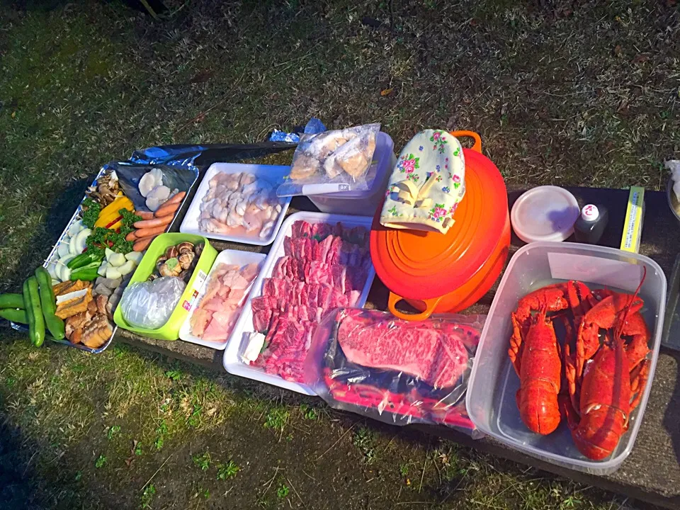 BBQの焼き用食材たち|Madokaさん