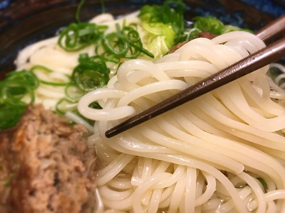 手作りハンバーグとタラの芽ソテー温めん9|半田手延べそうめんの店 阿波や壱兆さん