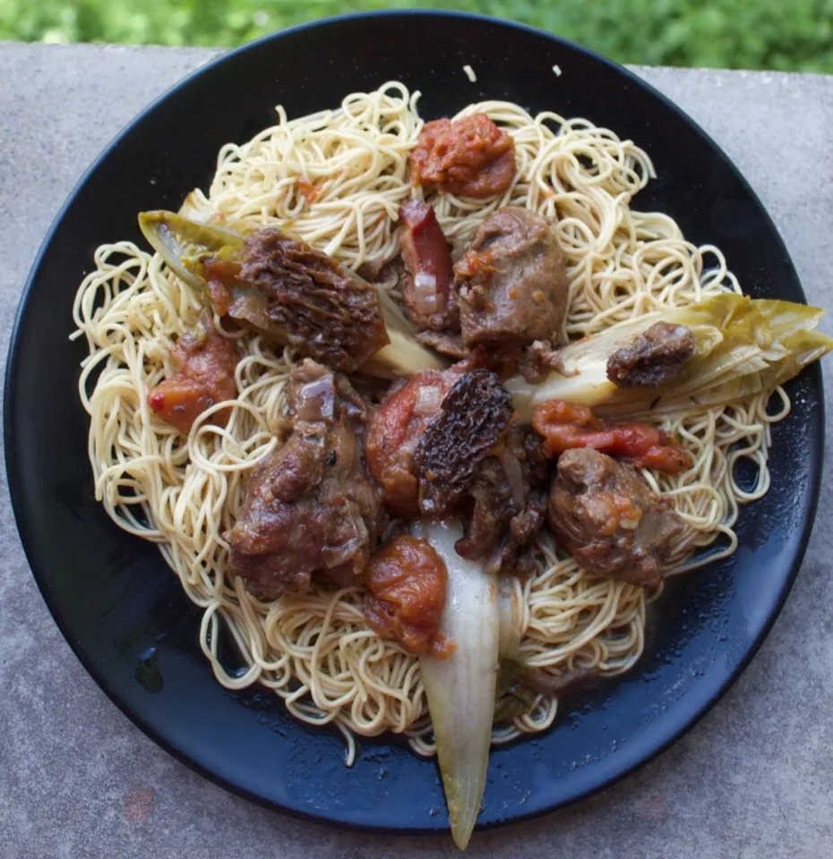 Pork Cheeks, Endives and Morels Beer Stew !!!!!|PHILIPPEさん