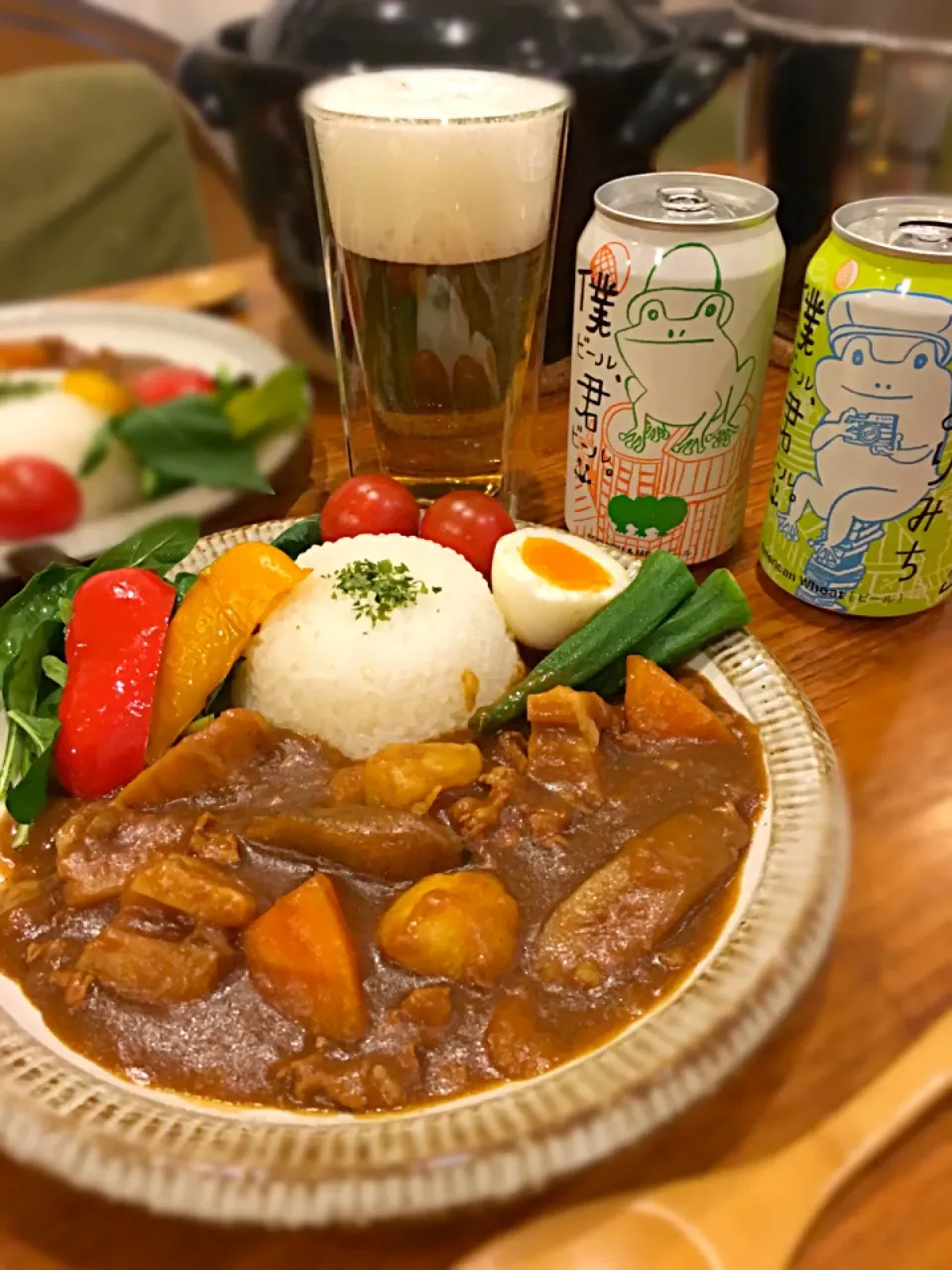 Snapdishの料理写真:ばんごはん〜。
根野菜カレー！|なかじー。さん