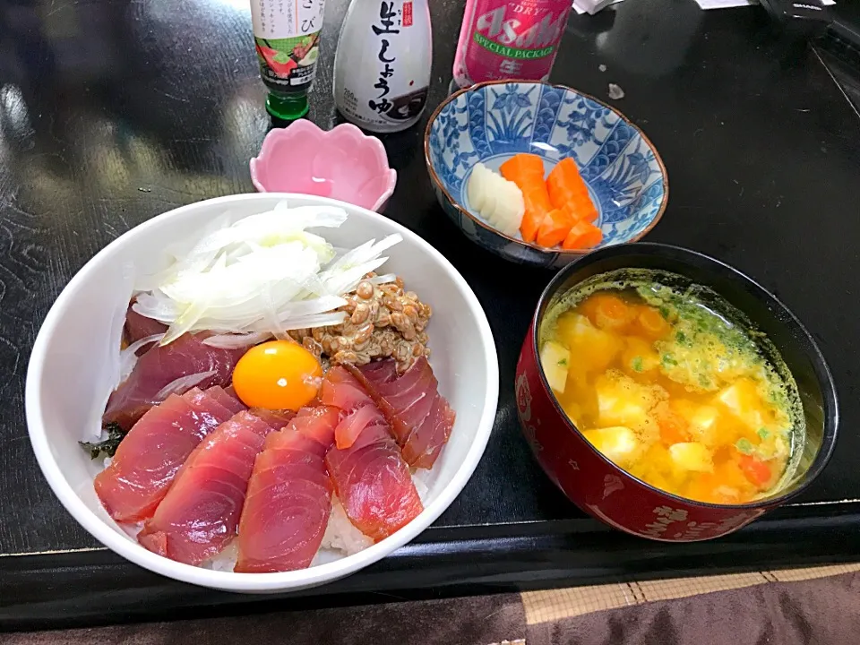 新鮮☆マグロ納豆丼♪|つばりん亭さん