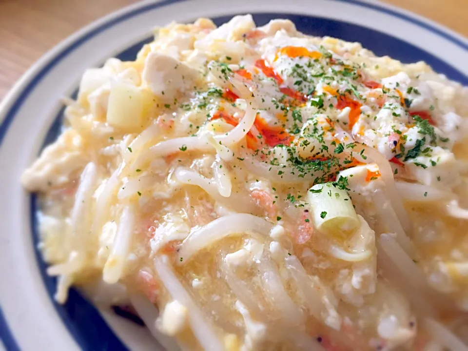 もやしと豆腐のあんかけご飯|あやさん