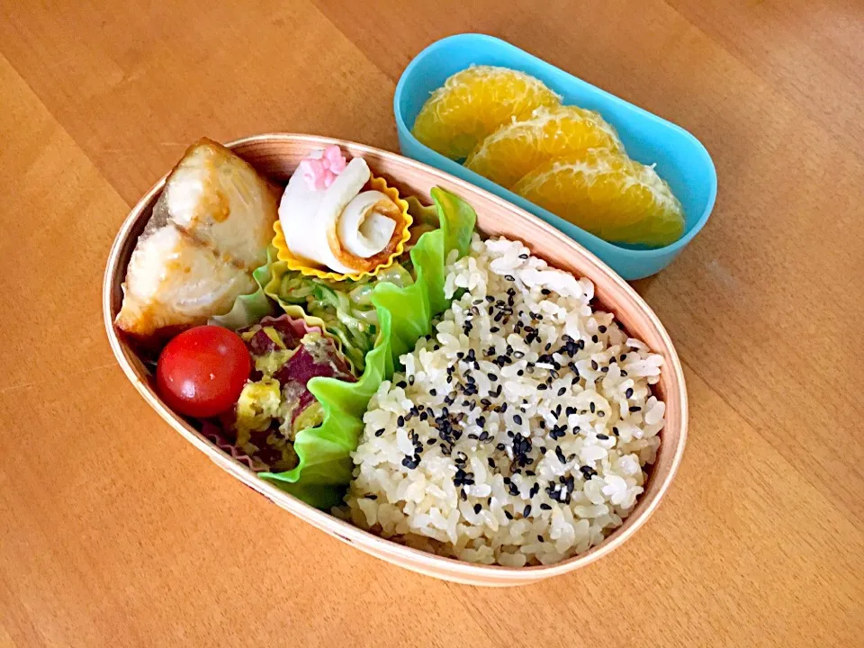 今日のお弁当#おべんとう #わっぱ #焼きサバ|ぴのさん