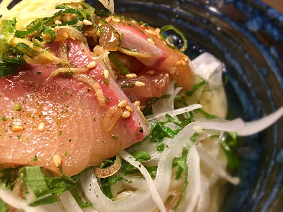 鰤のりゅうきゅうそうめん6|半田手延べそうめんの店 阿波や壱兆さん