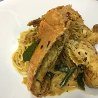 Crayfish Salted Egg Yolk Pasta|Carin Tayさん