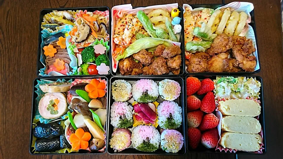 お花見弁当|やかんちゃんさん