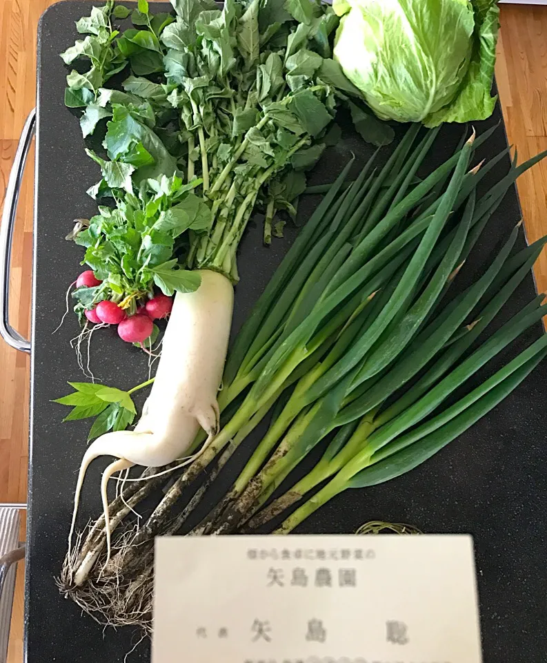 畑から食卓に地元野菜の
矢島農園から 新鮮野菜買って来ました。これ全部で７００円🥗|シュトママさん