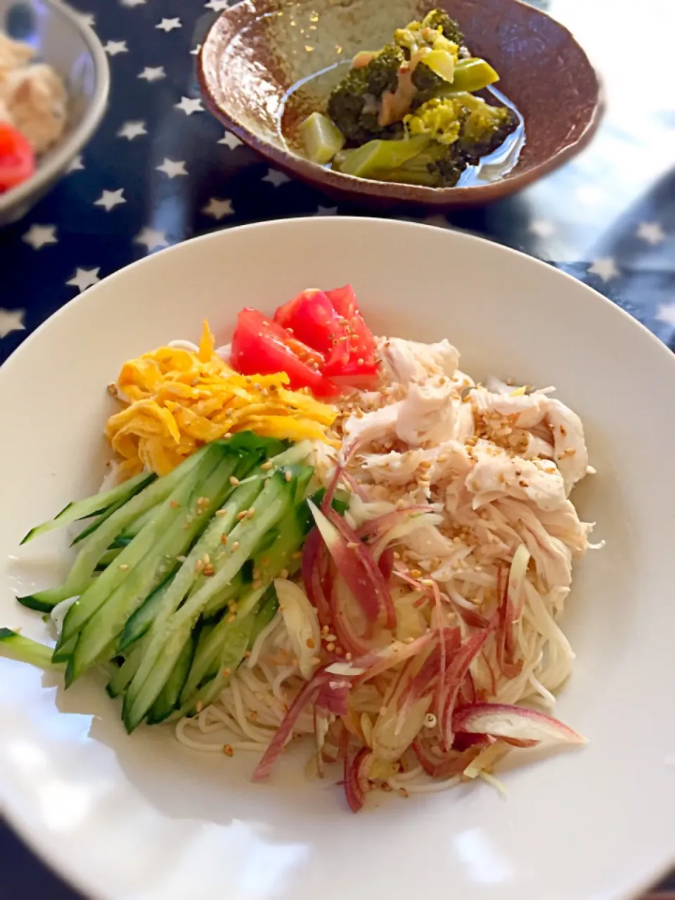 冷やし中華風そうめん|なすよさん