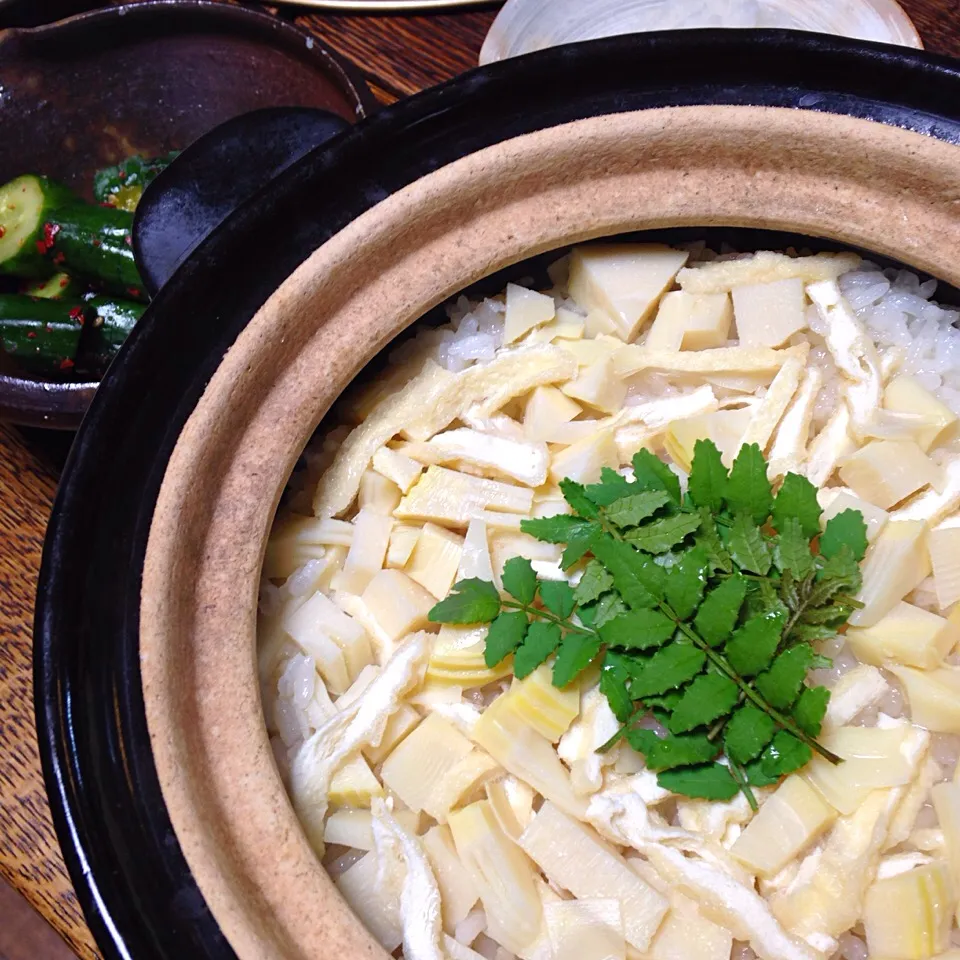 Snapdishの料理写真:筍御飯🌿|keiko-fujiyaさん